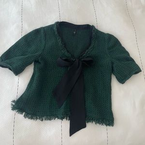 Green Zara top